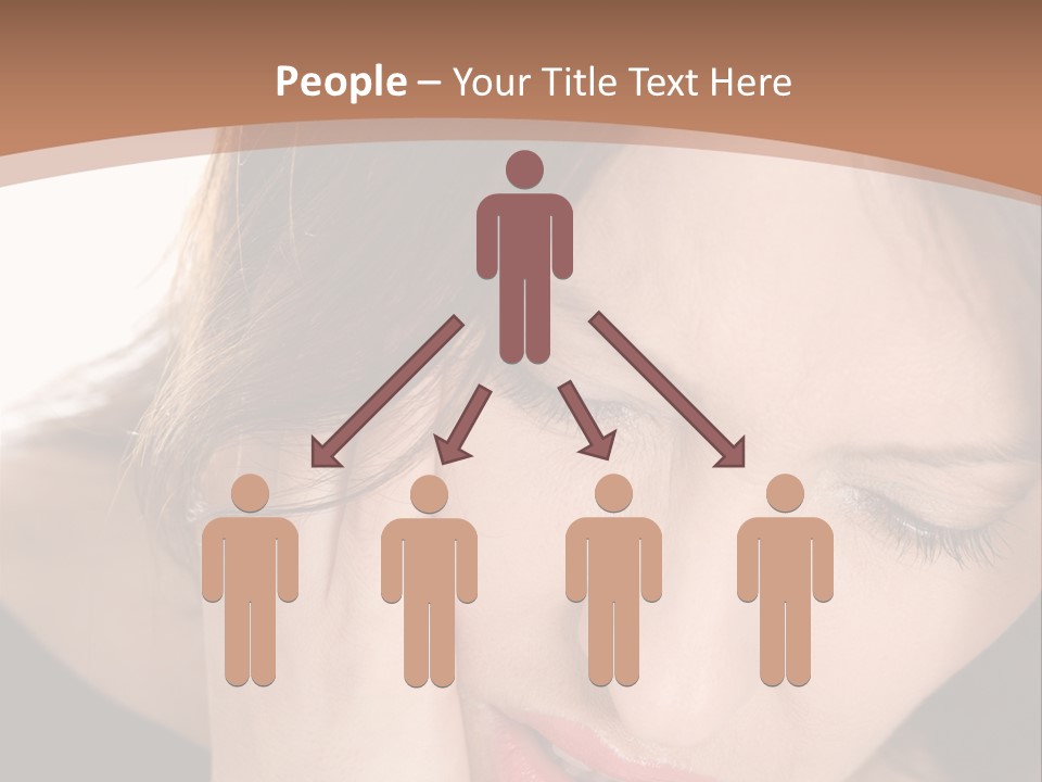 Hair Caucasian Cheek PowerPoint Template