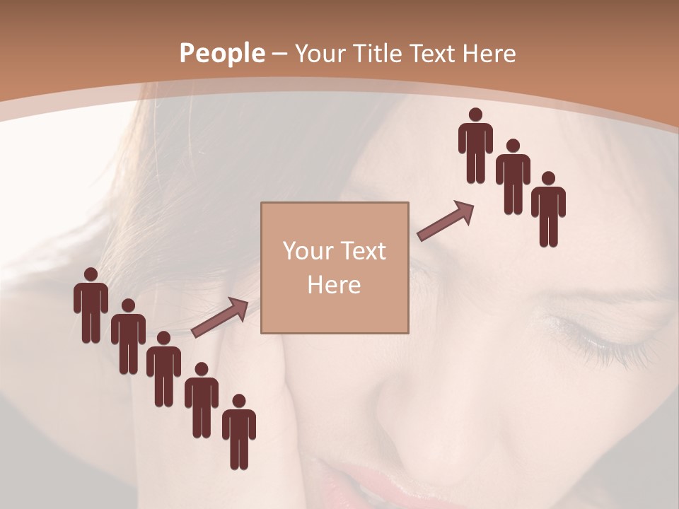 Hair Caucasian Cheek PowerPoint Template