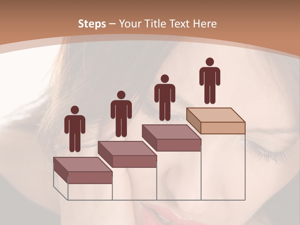 Hair Caucasian Cheek PowerPoint Template