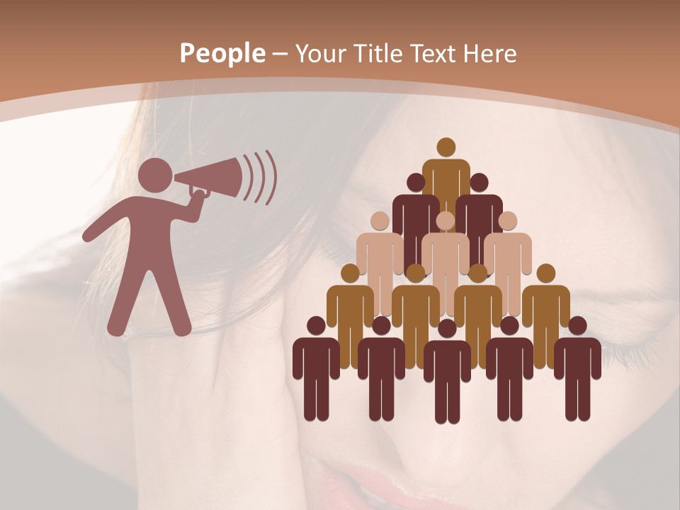 Hair Caucasian Cheek PowerPoint Template