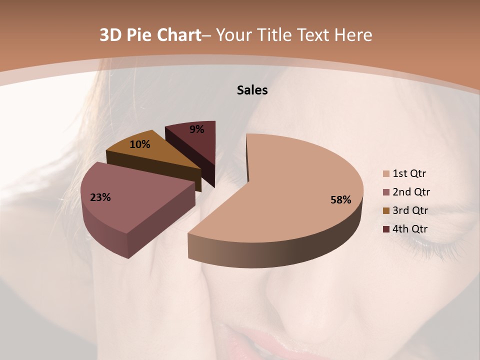 Hair Caucasian Cheek PowerPoint Template