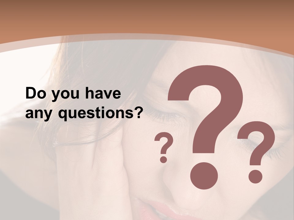 Hair Caucasian Cheek PowerPoint Template