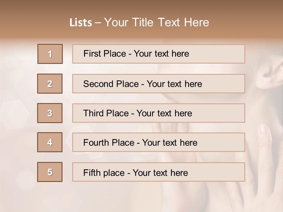 Head Care Nude PowerPoint Template