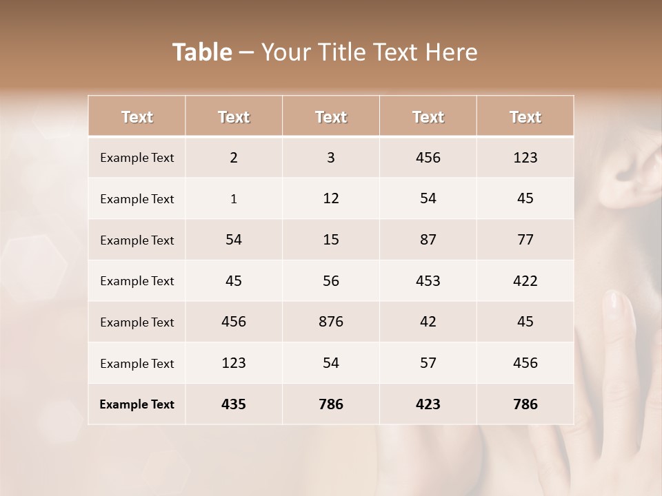 Head Care Nude PowerPoint Template