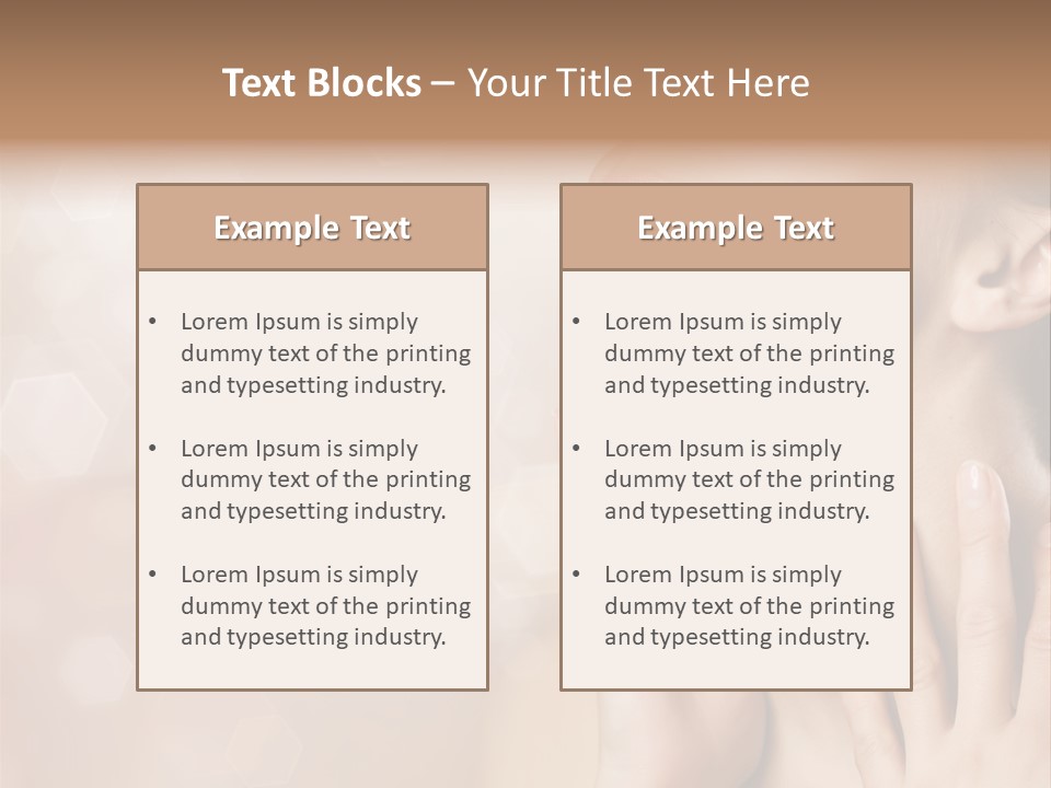 Head Care Nude PowerPoint Template