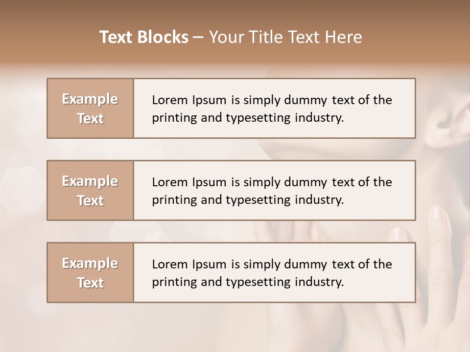 Head Care Nude PowerPoint Template