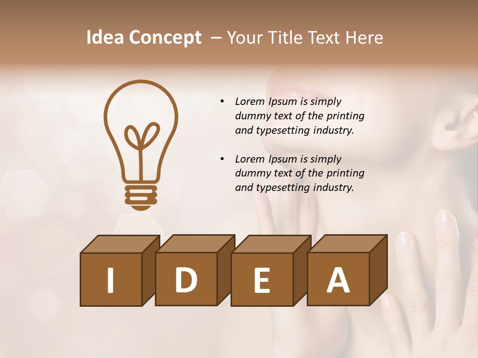 Head Care Nude PowerPoint Template