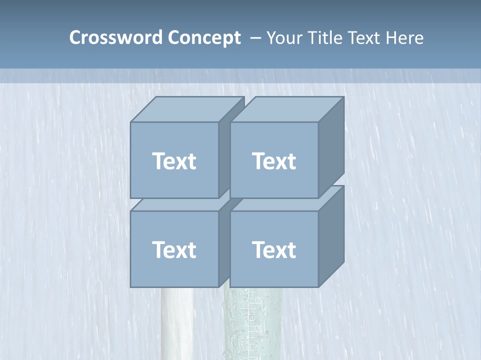 Flowing Nature Rain PowerPoint Template