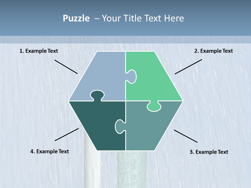 Flowing Nature Rain PowerPoint Template