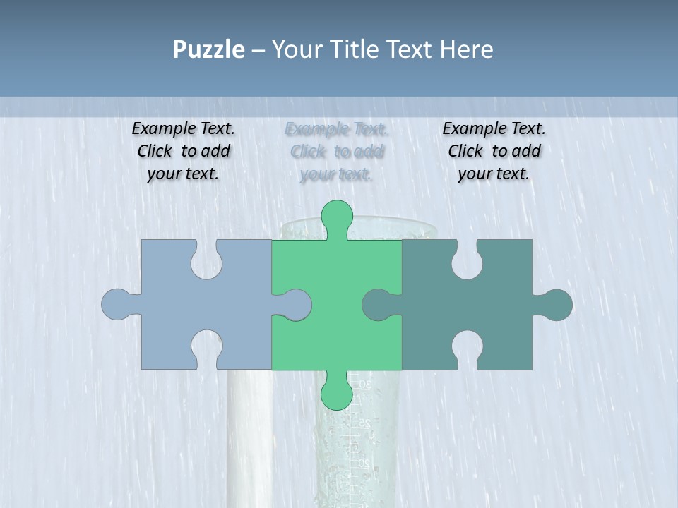 Flowing Nature Rain PowerPoint Template