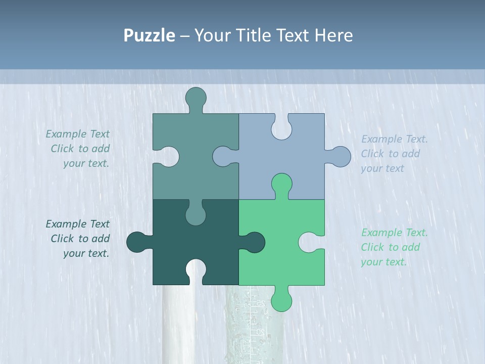 Flowing Nature Rain PowerPoint Template