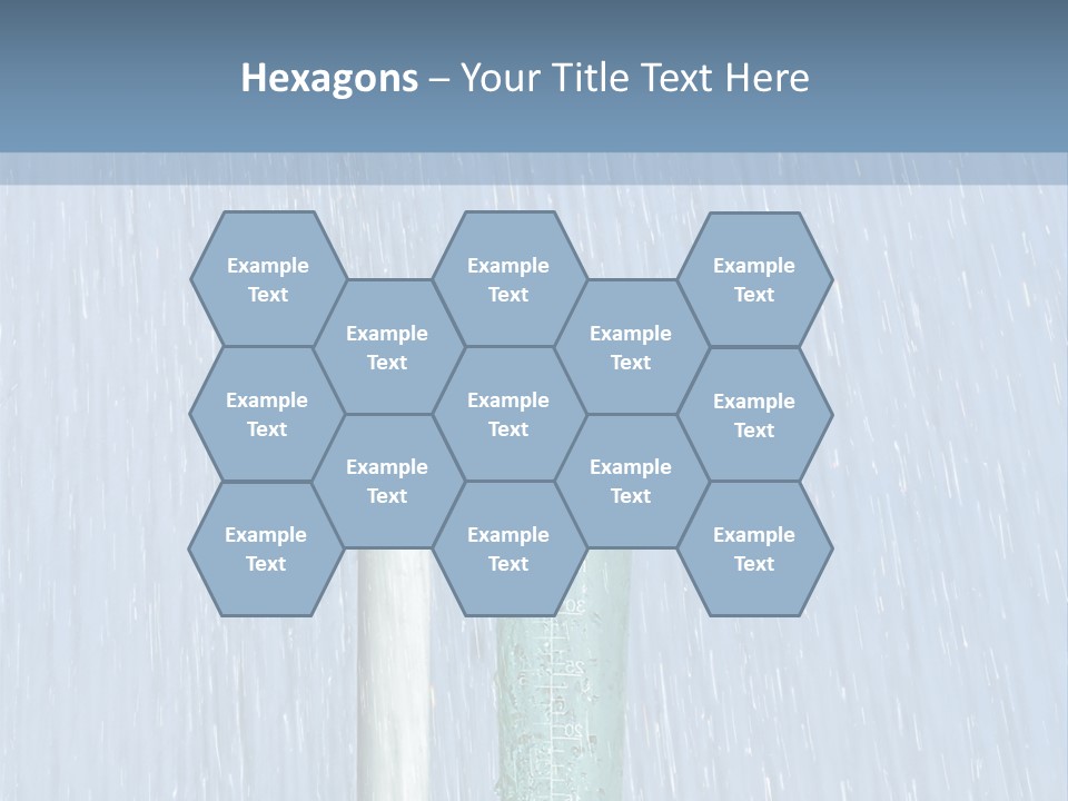 Flowing Nature Rain PowerPoint Template