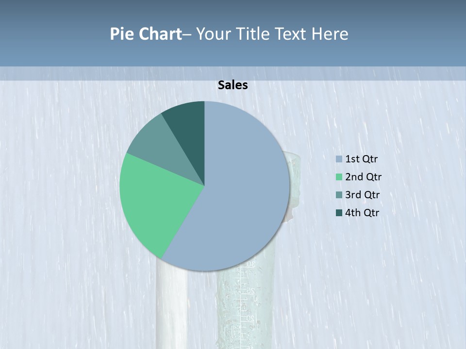 Flowing Nature Rain PowerPoint Template