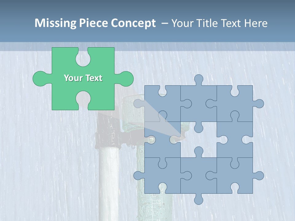 Flowing Nature Rain PowerPoint Template