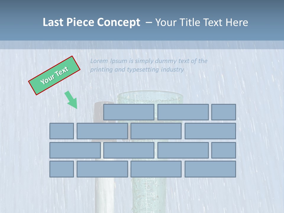 Flowing Nature Rain PowerPoint Template