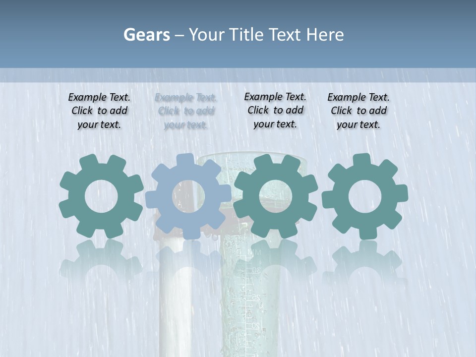 Flowing Nature Rain PowerPoint Template