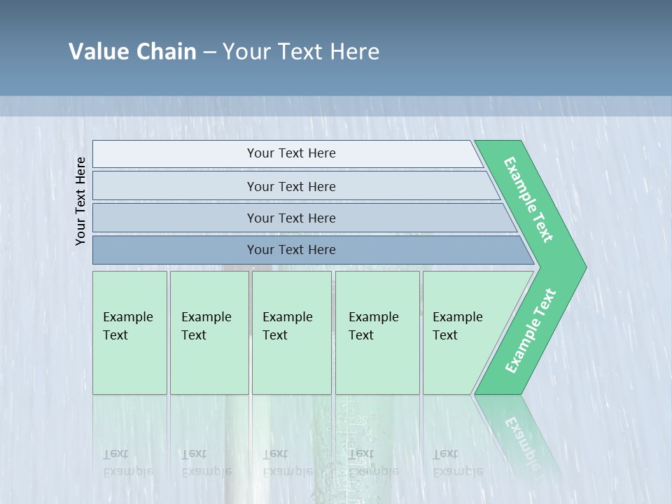 Flowing Nature Rain PowerPoint Template