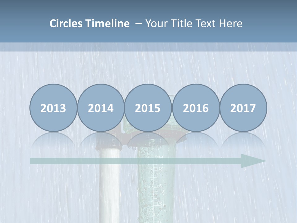 Flowing Nature Rain PowerPoint Template