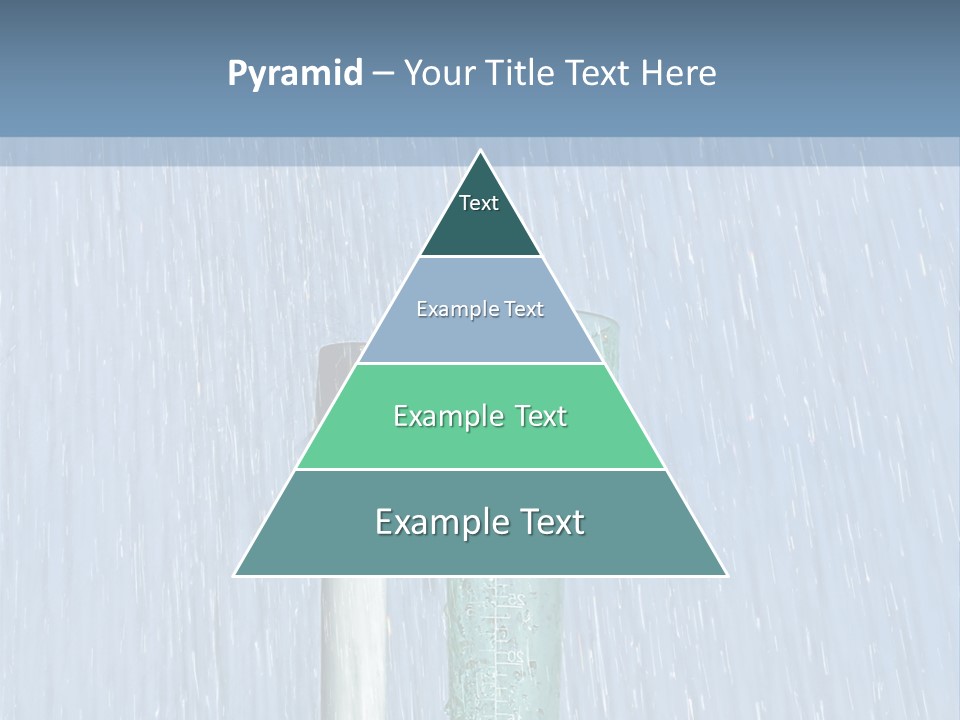 Flowing Nature Rain PowerPoint Template