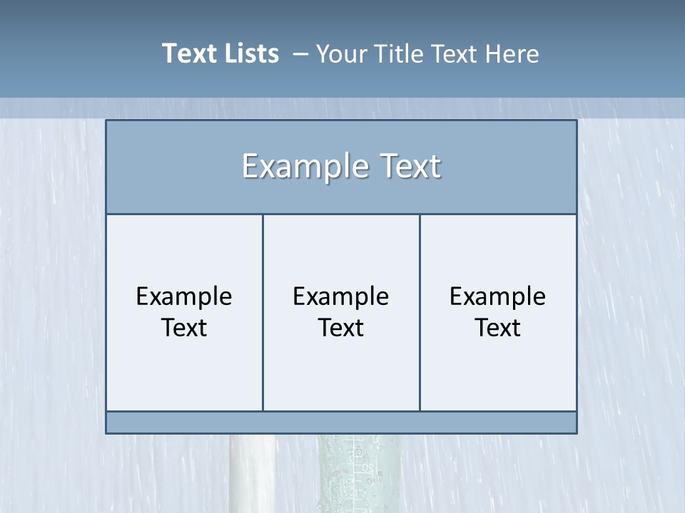 Flowing Nature Rain PowerPoint Template