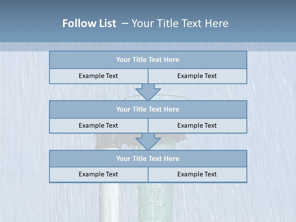 Flowing Nature Rain PowerPoint Template