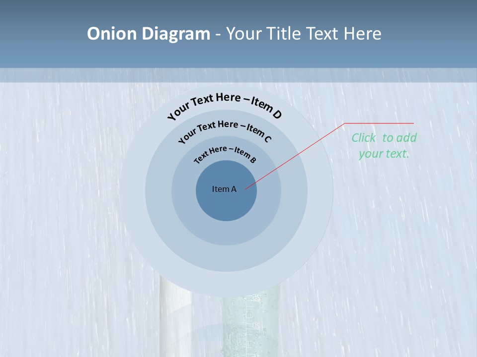 Flowing Nature Rain PowerPoint Template