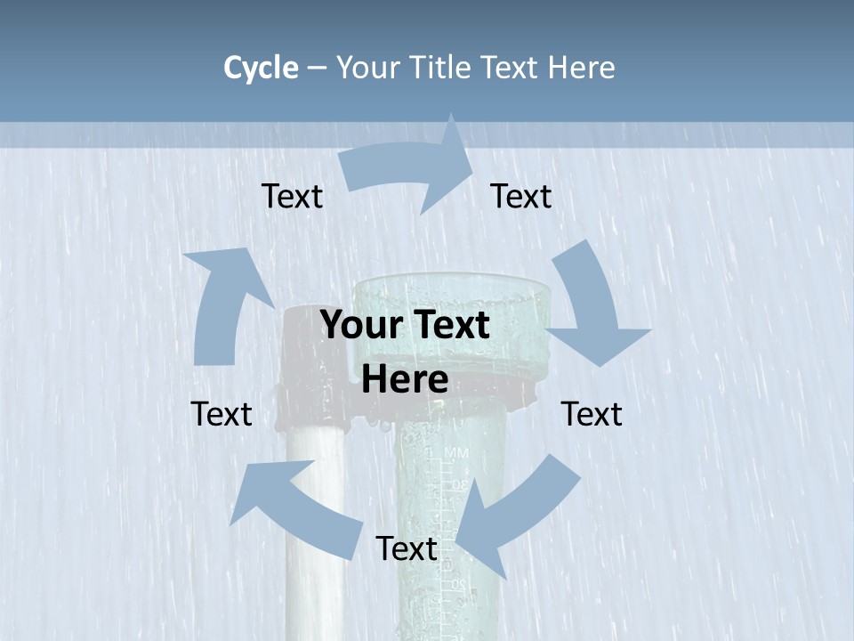 Flowing Nature Rain PowerPoint Template