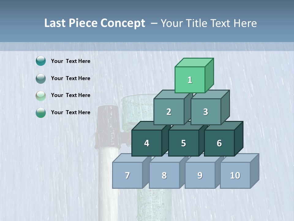 Flowing Nature Rain PowerPoint Template
