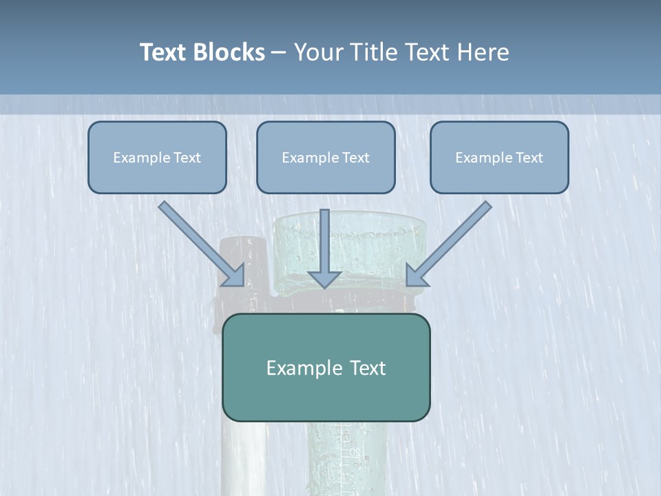 Flowing Nature Rain PowerPoint Template