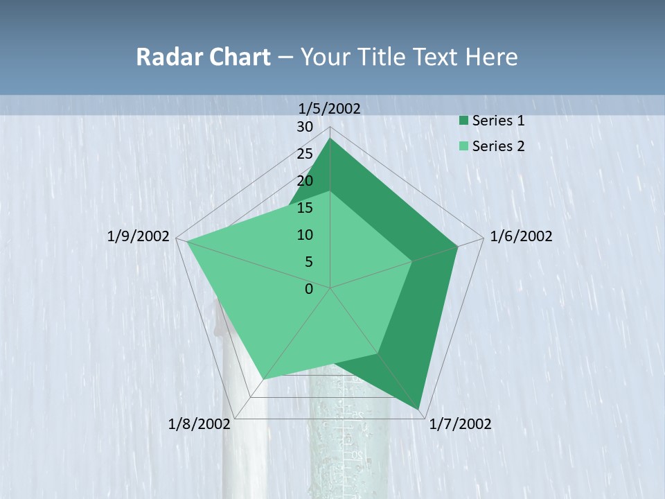Flowing Nature Rain PowerPoint Template