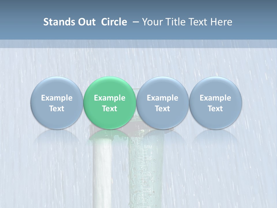 Flowing Nature Rain PowerPoint Template