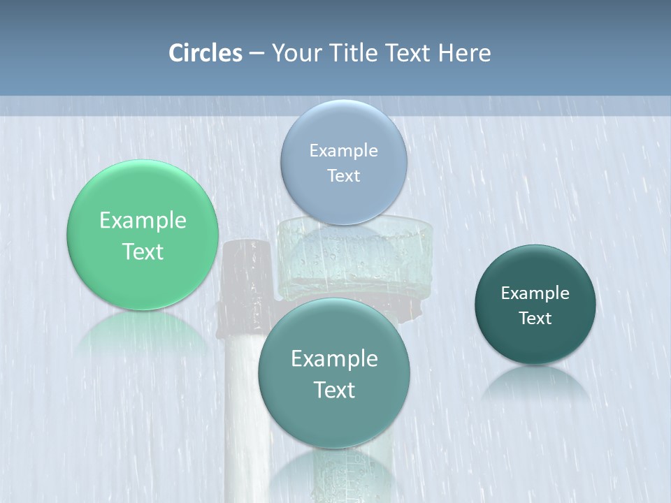 Flowing Nature Rain PowerPoint Template