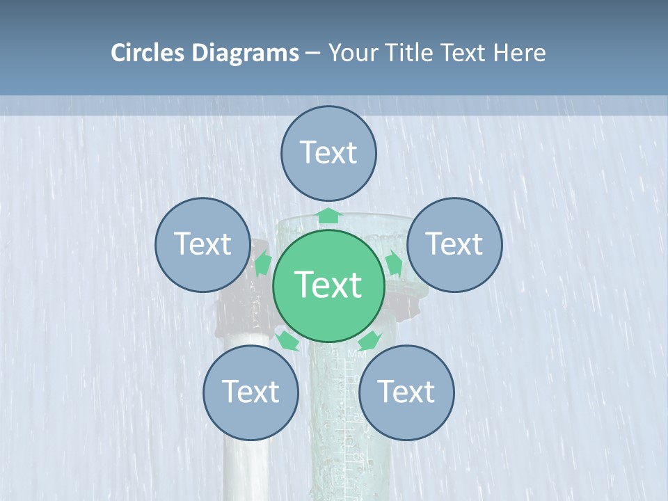 Flowing Nature Rain PowerPoint Template