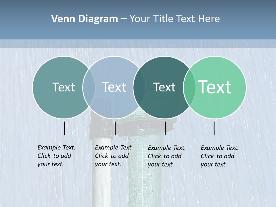 Flowing Nature Rain PowerPoint Template