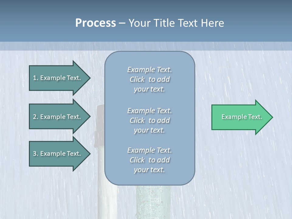 Flowing Nature Rain PowerPoint Template