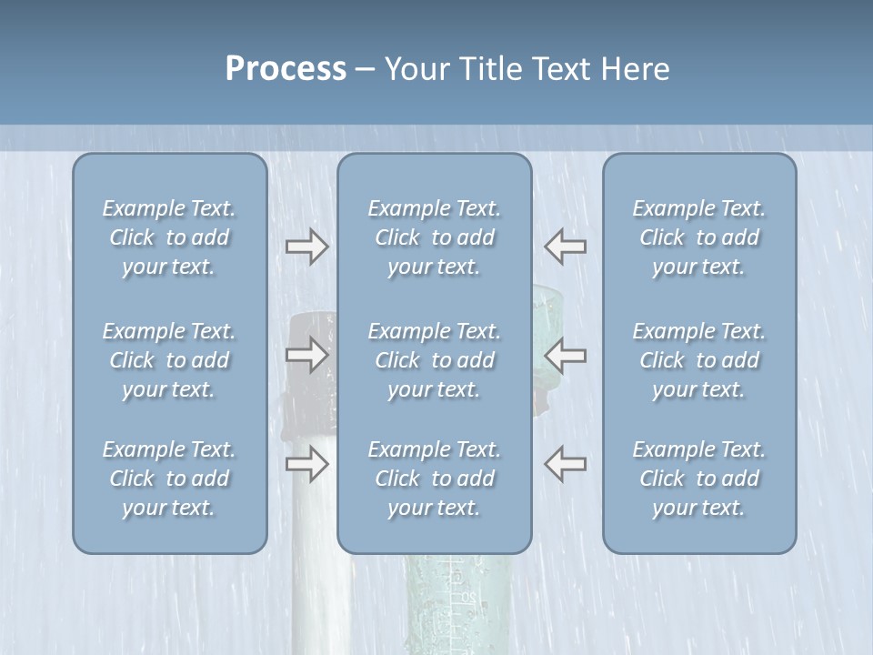 Flowing Nature Rain PowerPoint Template
