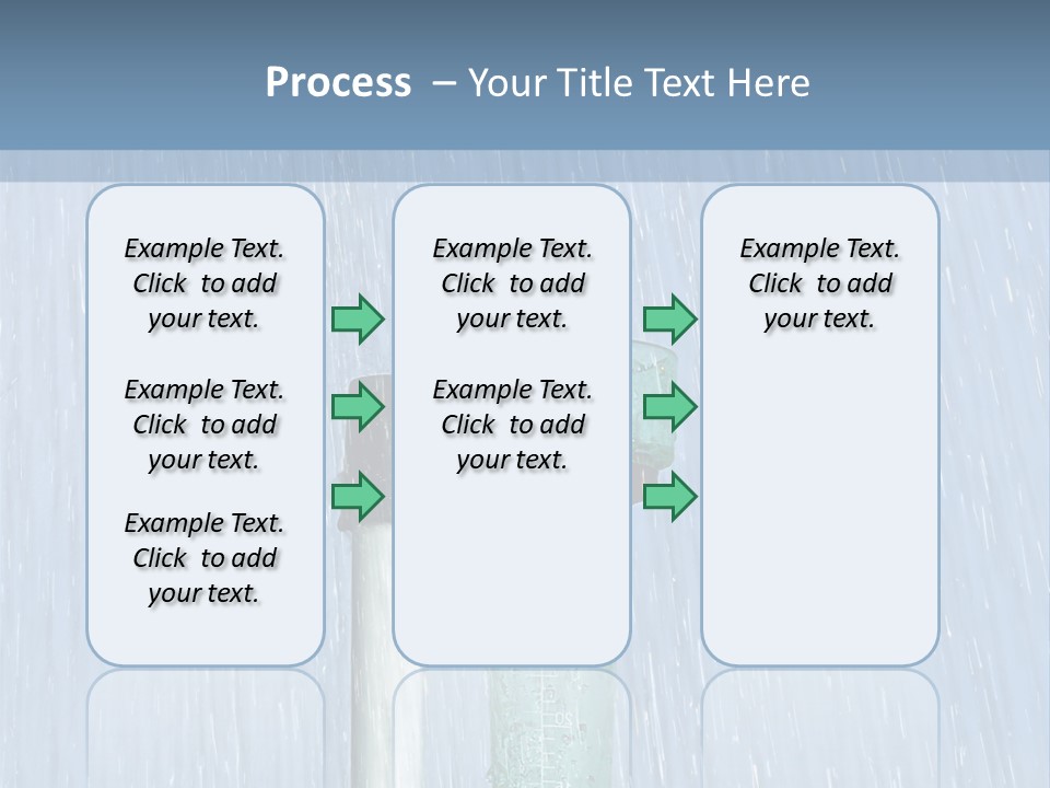 Flowing Nature Rain PowerPoint Template