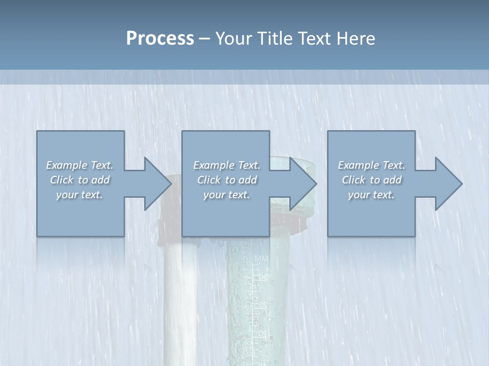 Flowing Nature Rain PowerPoint Template