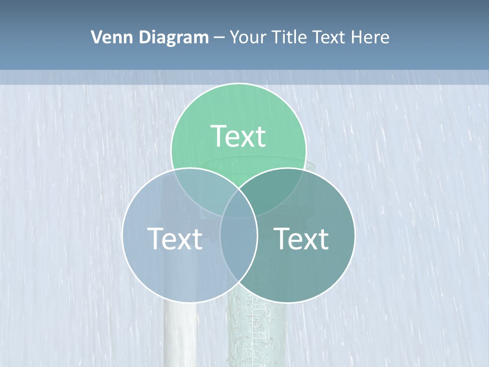 Flowing Nature Rain PowerPoint Template
