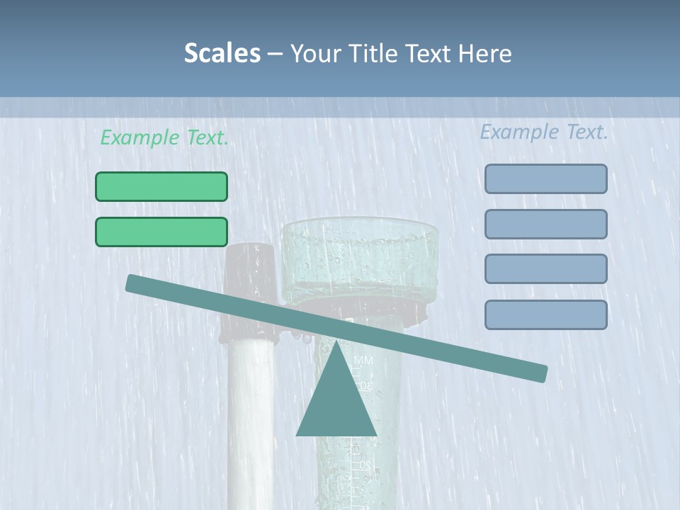 Flowing Nature Rain PowerPoint Template