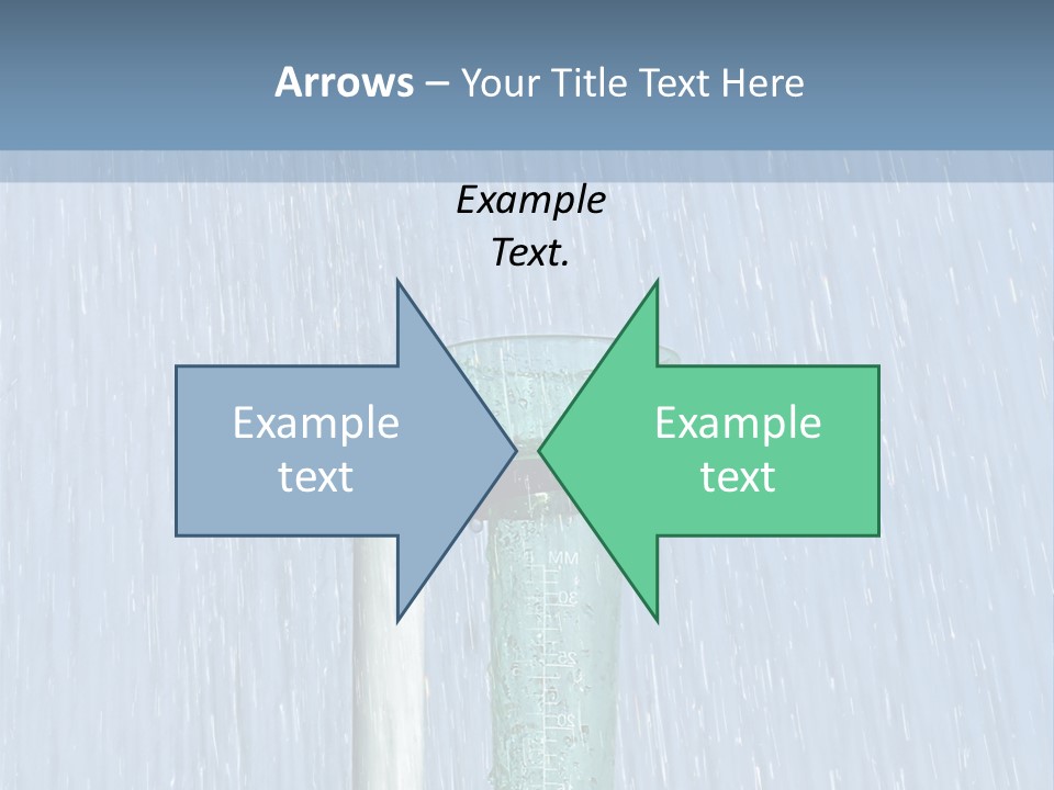 Flowing Nature Rain PowerPoint Template