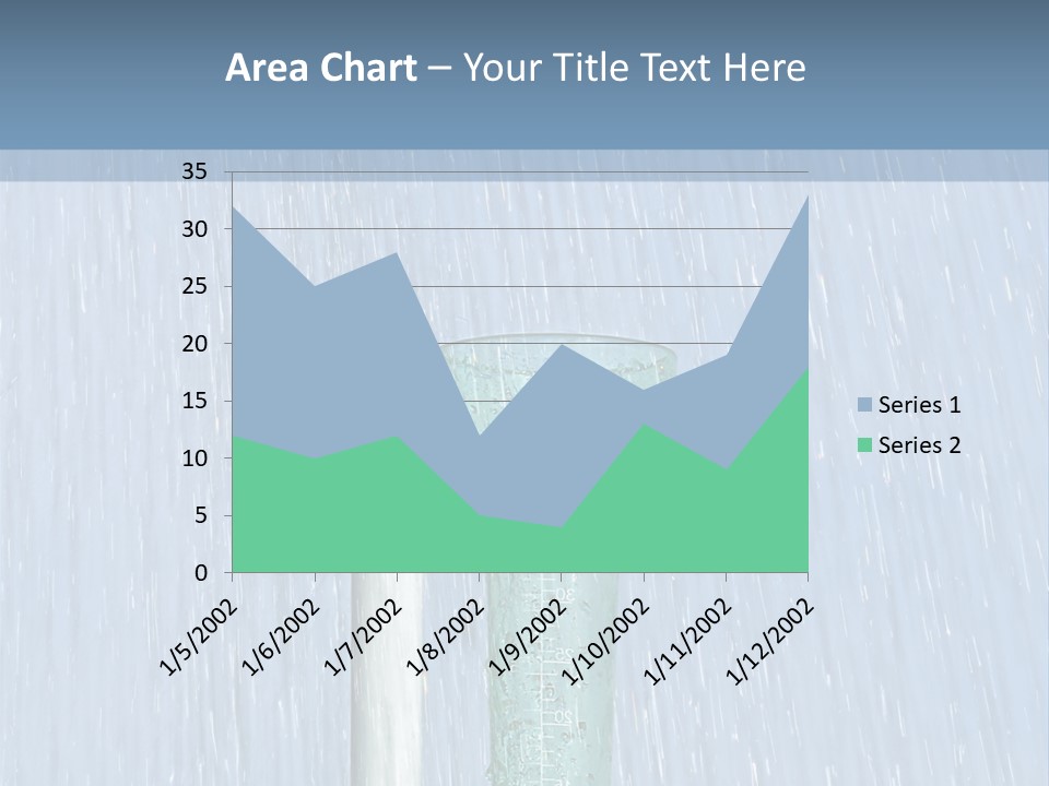Flowing Nature Rain PowerPoint Template