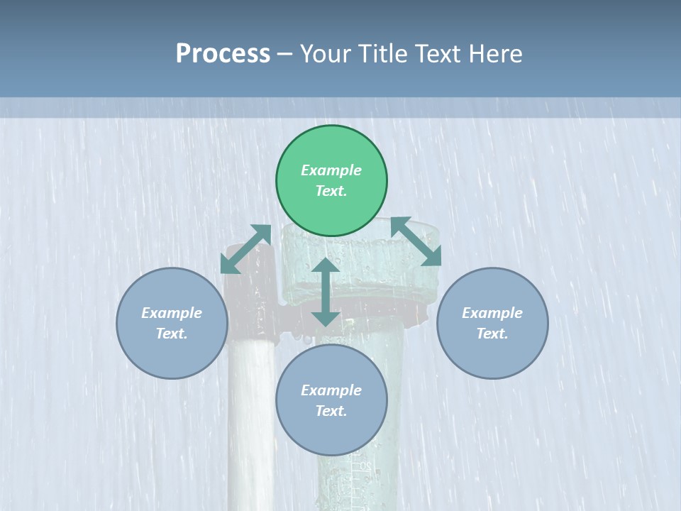 Flowing Nature Rain PowerPoint Template