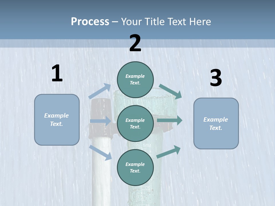Flowing Nature Rain PowerPoint Template