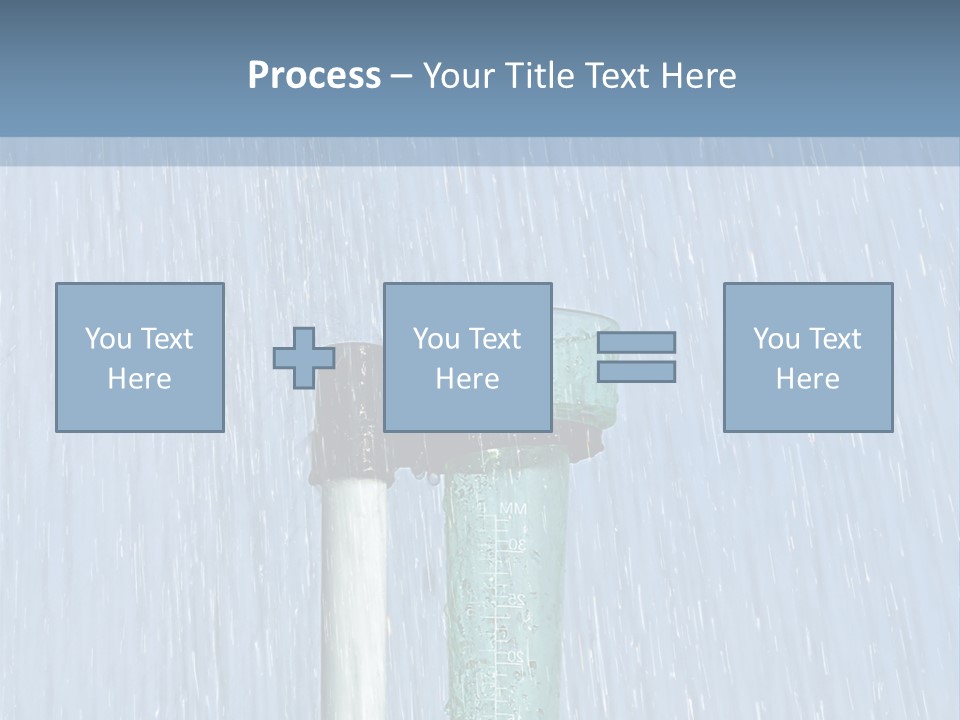 Flowing Nature Rain PowerPoint Template