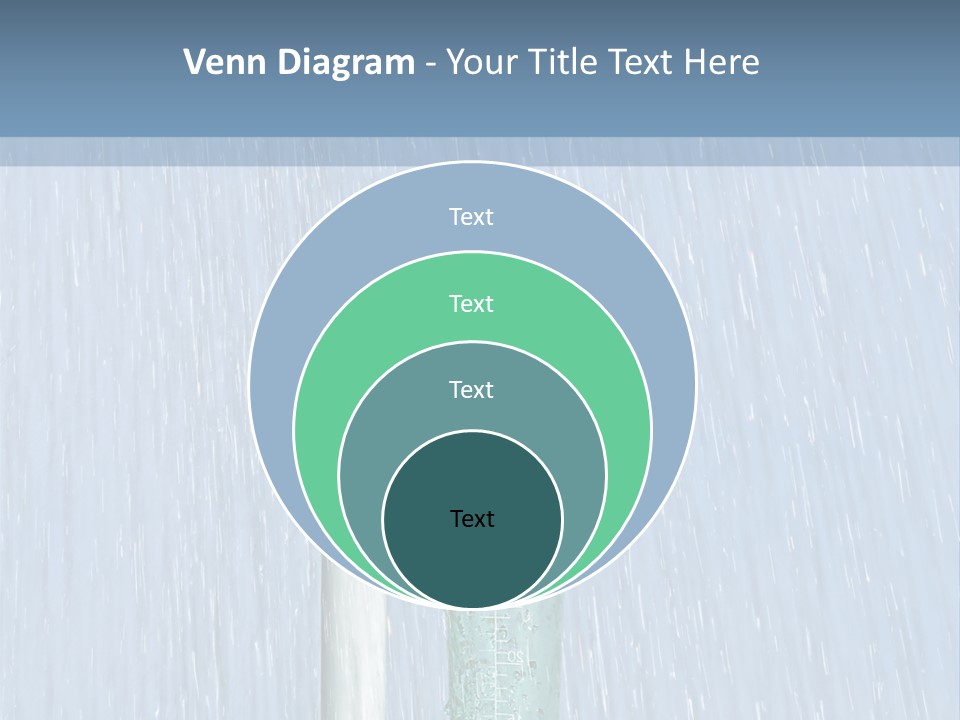 Flowing Nature Rain PowerPoint Template