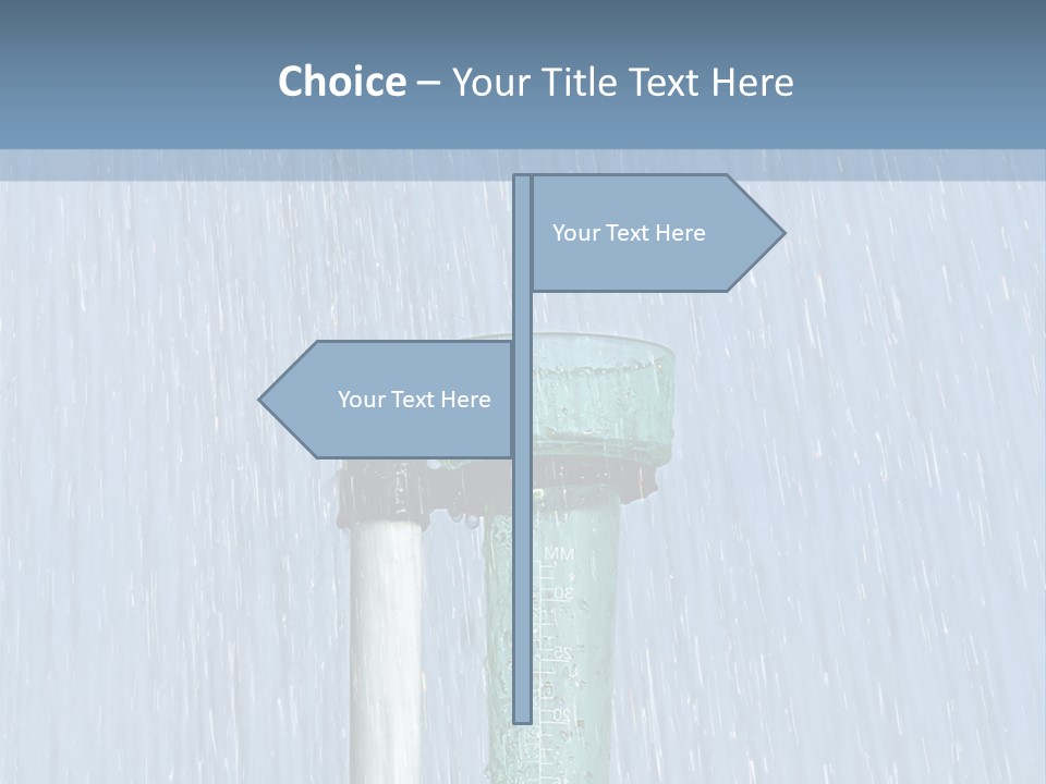 Flowing Nature Rain PowerPoint Template