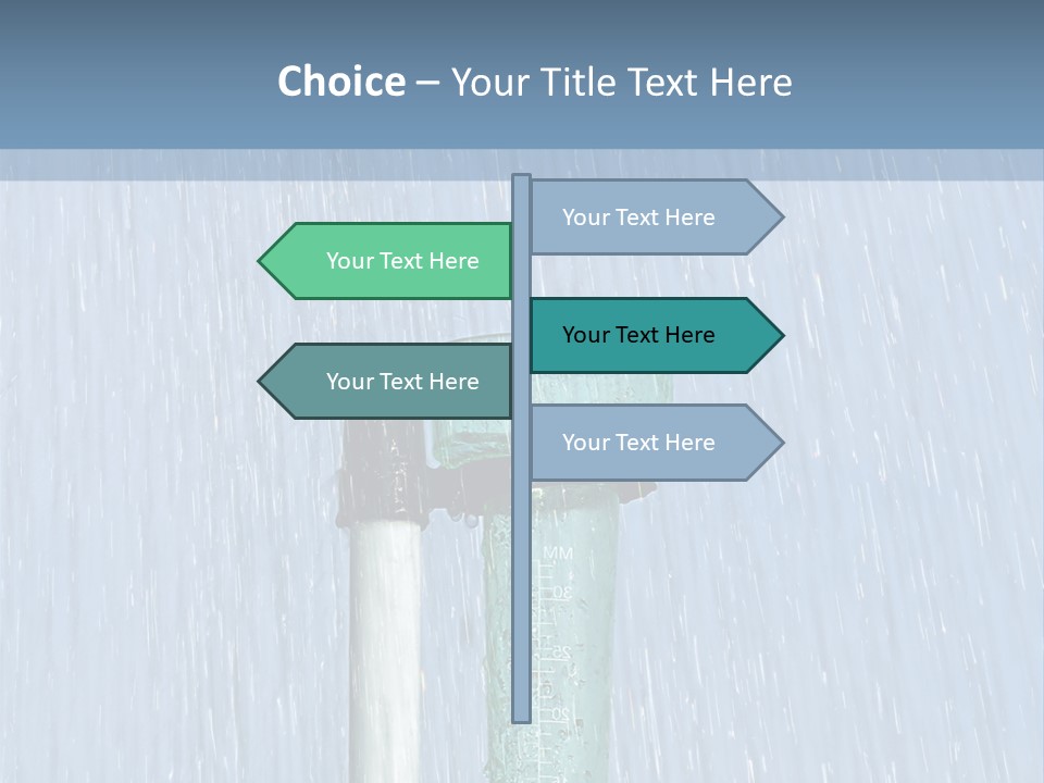 Flowing Nature Rain PowerPoint Template