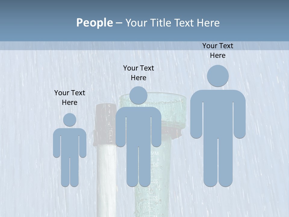 Flowing Nature Rain PowerPoint Template