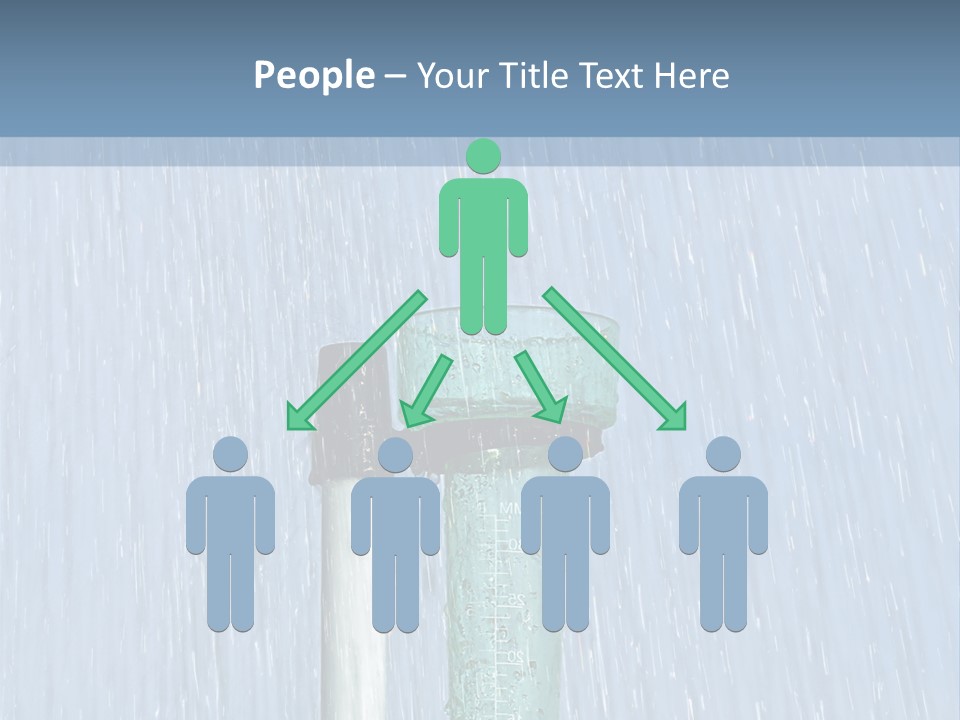 Flowing Nature Rain PowerPoint Template